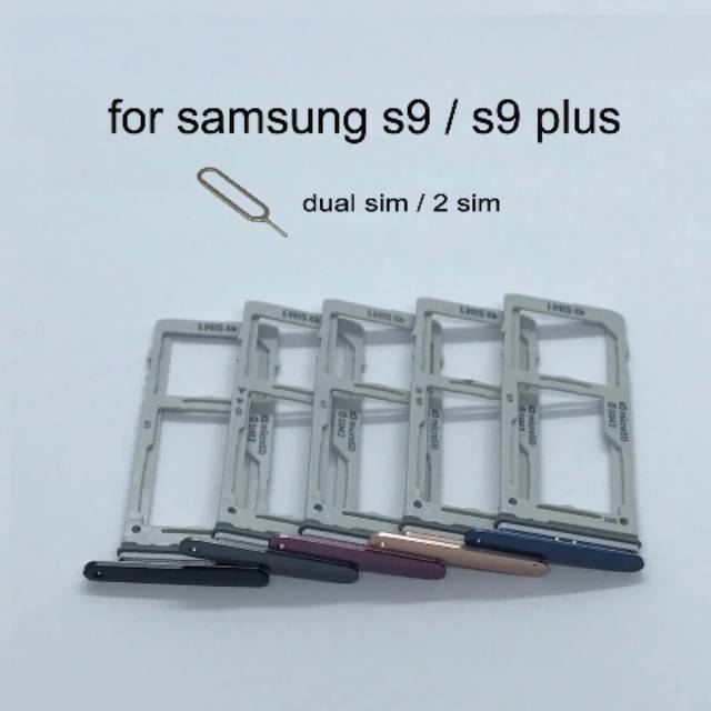 Sim tray dudukan sim Samsung Galaxy S9 G960 S9 plus G965 dual sim