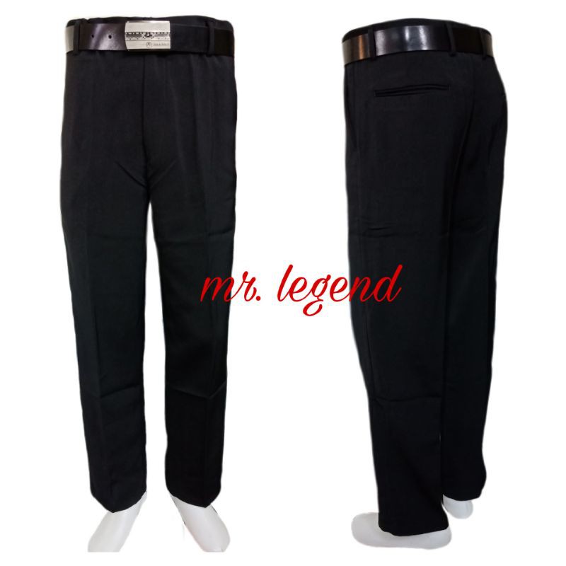 Mr.legend Celana formal pria HITAM REGULERFIT / STANDAR