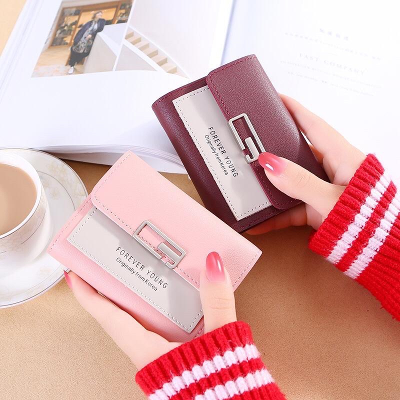 COD Dompet Wanita D-665 / dompet Lipat  Cantik real pic C