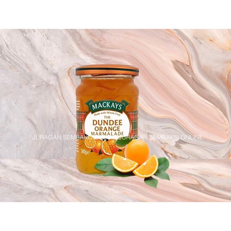 MACKAYS Dundee Orange Marmalade 340gr JAM / Selai Jeruk Scotlandia