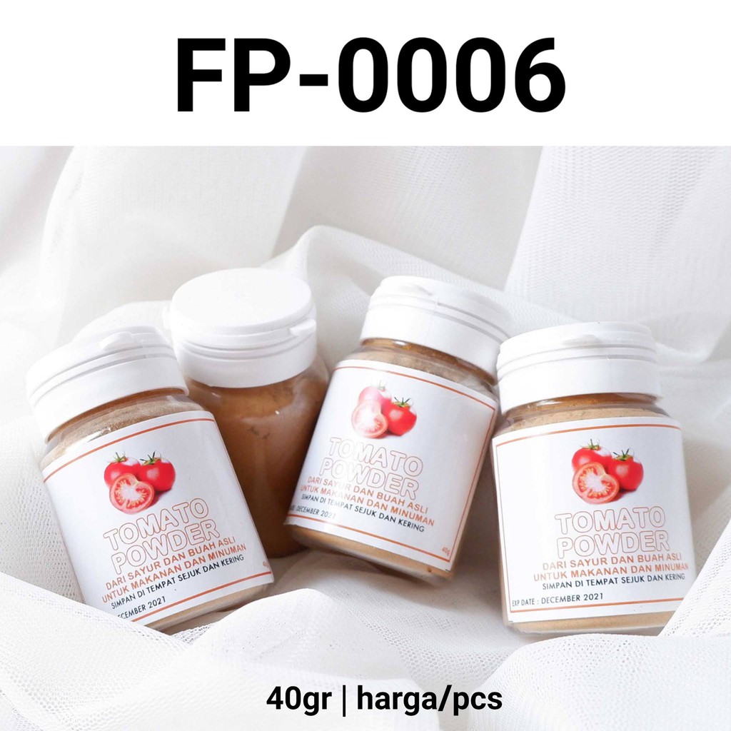 

FP-0006 Pewarna perasa makanan alami 40gr bubuk tomat merah yamama baking grosir murah sprinkles cake dekorasi mutiara trimit decoration story sprinklestory sprinklesstory sprinkle story yamama baking