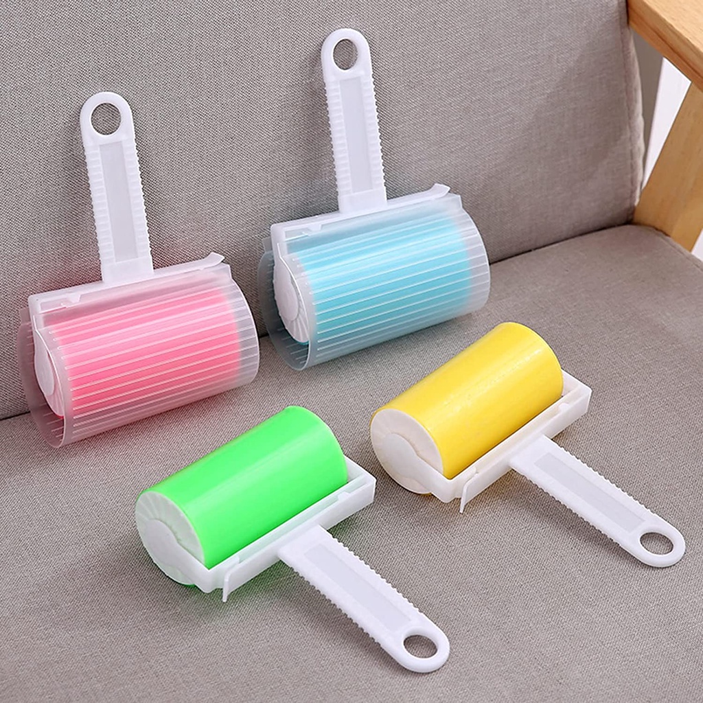 Sticky Lint Brush Roller - Alat Pembersih Debu Kotoran dan Bulu / Sikat Pengangkat Serat Di Pakaian / Washable Fur Remover / Sticky Brush Lem Glue Roll Bulu Hewan Peliharaan Anjing Kucing Nempel Di Baju