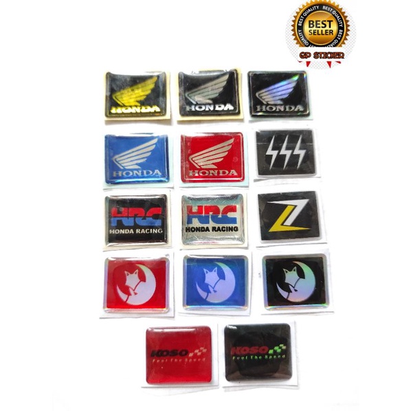 EMBLEM TIMBUL LOGO HONDA SPIDOMETER HONDA VARIASI PENGGANTI HONDA HRC KOSO Z SSS  KUALITAS TERPERCAY