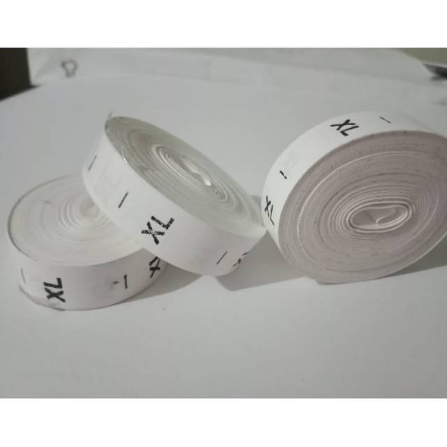 

Label Size Tafeta XL