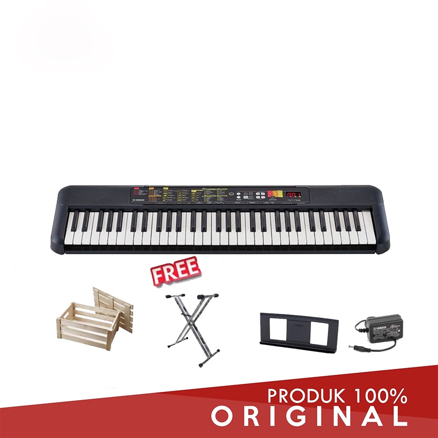 Ready Stock Yamaha Keyboard PSR F52 /PSR-F52 + Gratis Adaptor + Stand Book & Stand Keyboard +