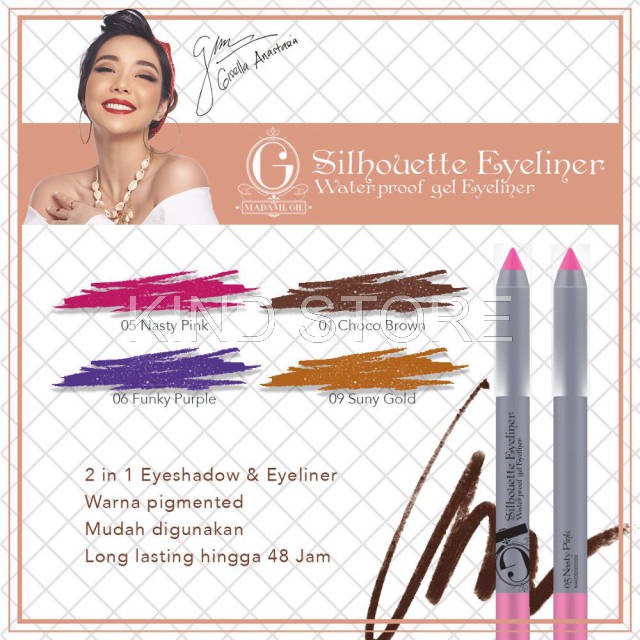 KINDSTORE❤ | MADAME GIE SILHOUETTE EYELINER 48 HOURS