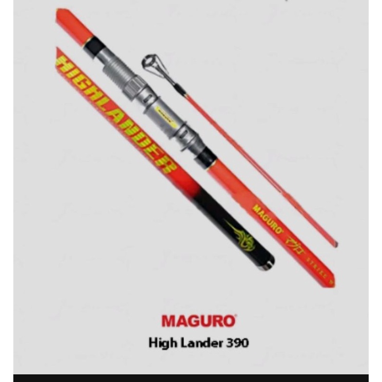 Joran Maguro Highlander | Sambung 3 | Pasiran | Surf casting | Ring full Fuji | Carbon | Pilihukuran