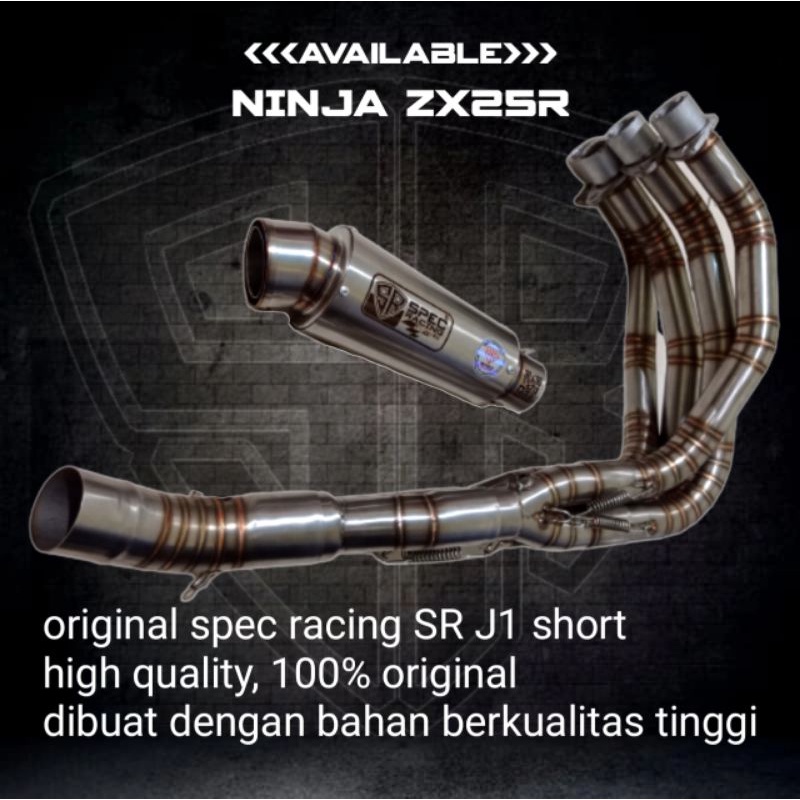 knalpot racing full system ninja zx25r original spec racing