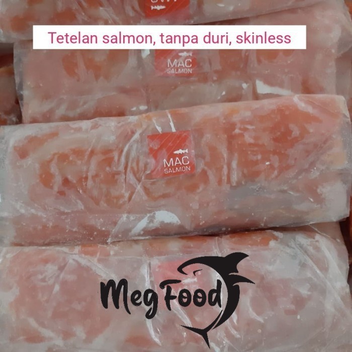 

Tetelan Salmon Tanpa Duri Dan Kulit