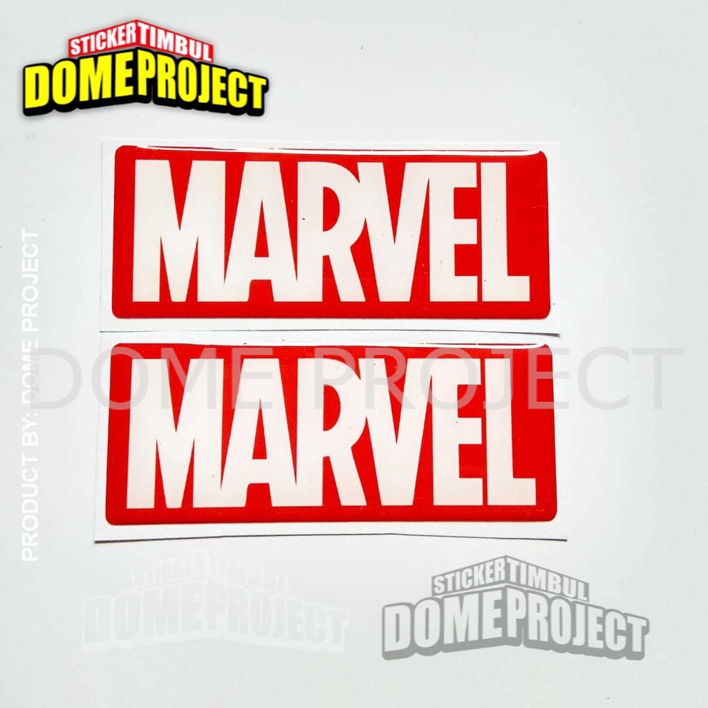 MARVEL LOGO STIKER MOTOR EMBLEM LENTUR AKSESORIS SEPEDA MOTOR