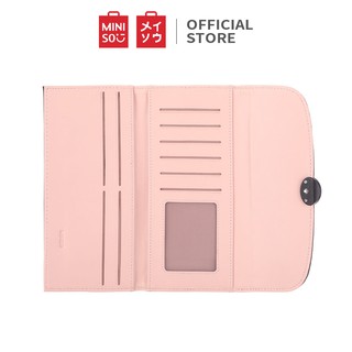 Miniso Simple Hardware Dompet Wanita Panjang 3 Lipat Kecil 