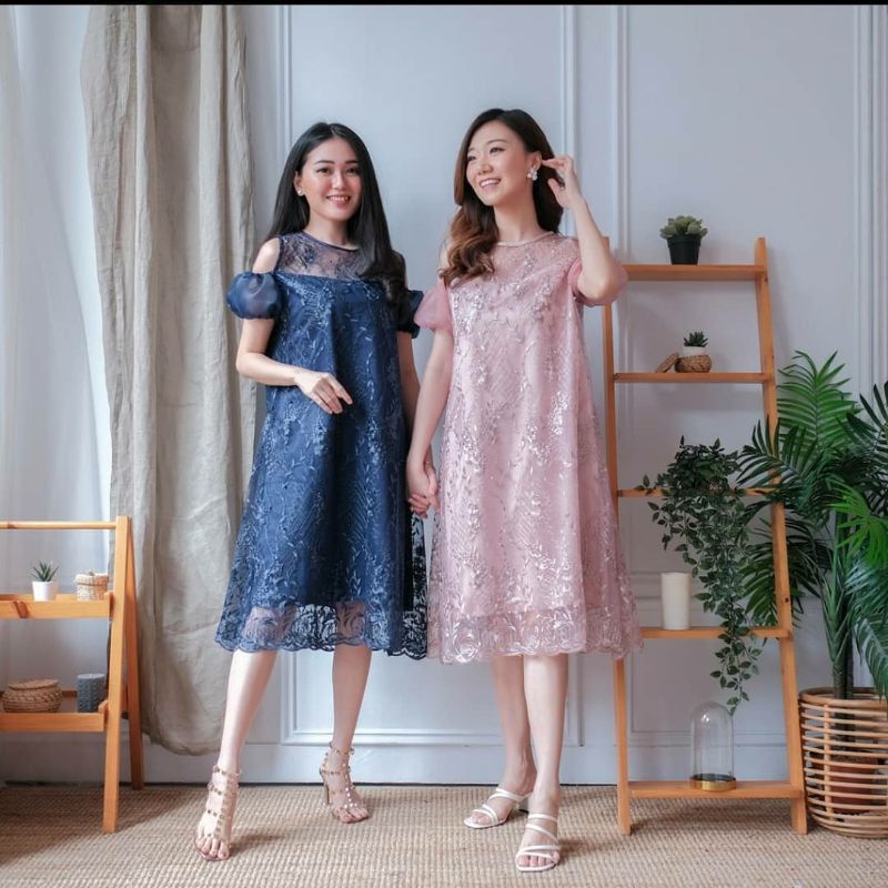 Dress Brokat Tile Malika