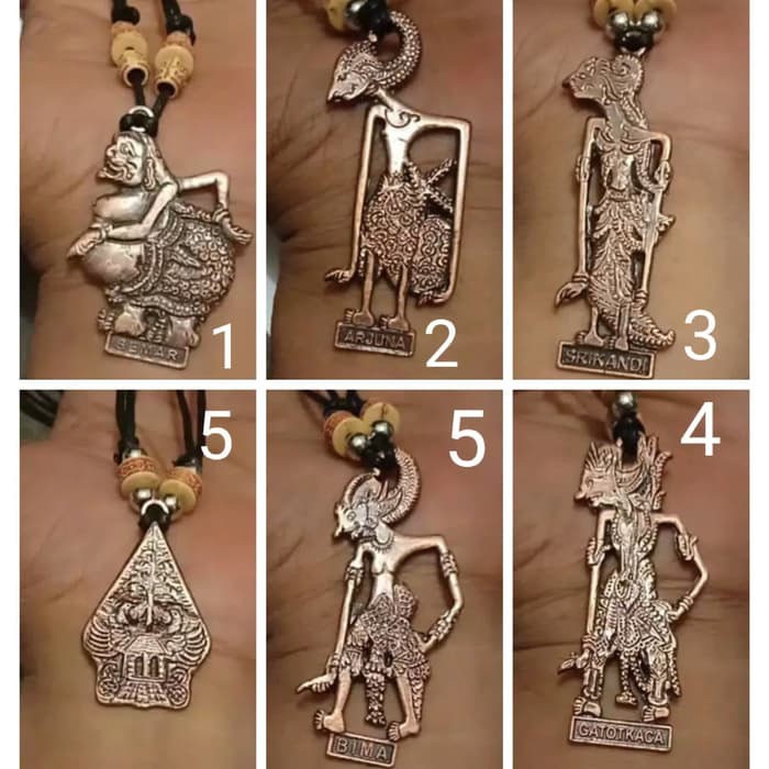 Kalung Pria - Kalung Bandul Wayang 1 Pcs