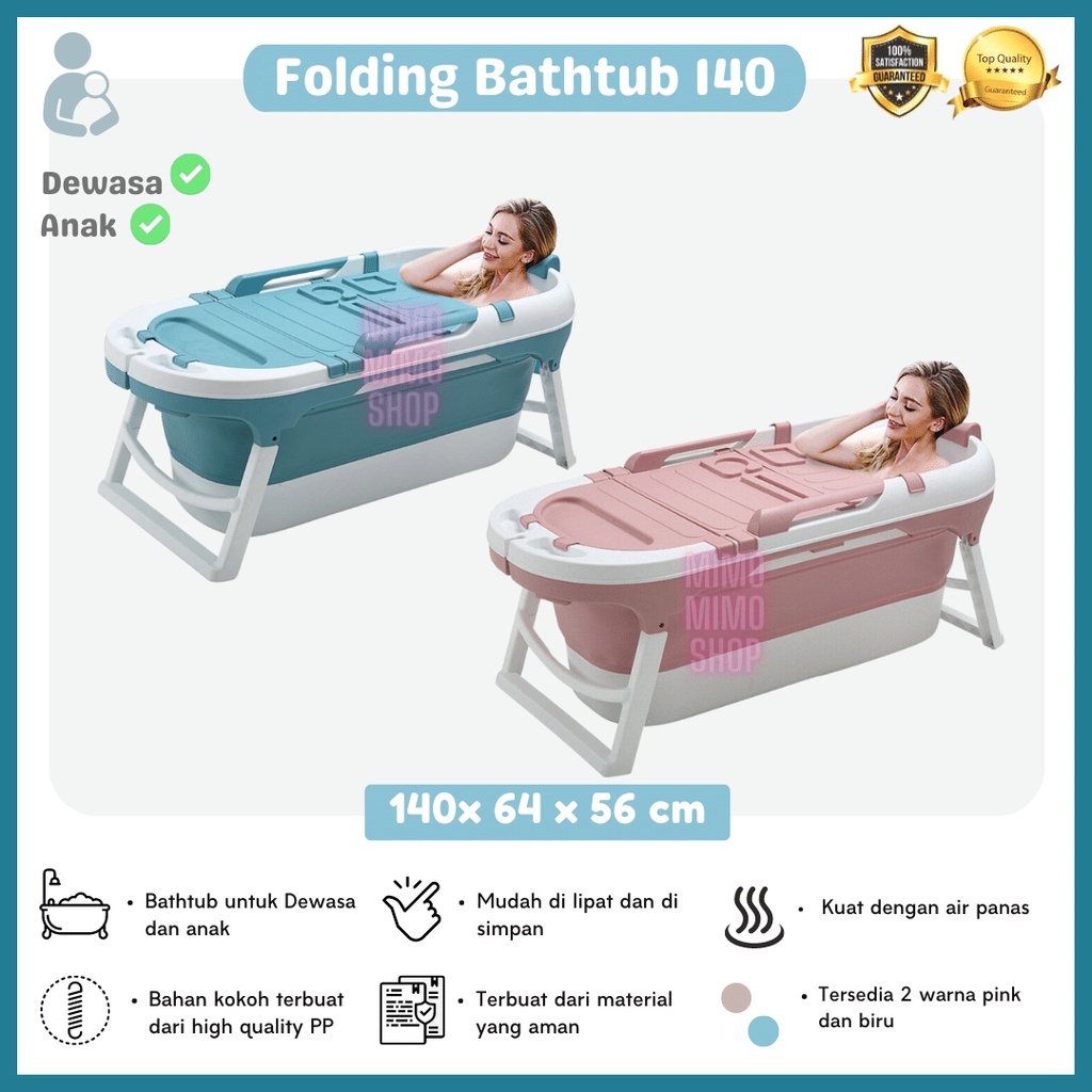 PORTABLE FOLDING BATHTUB BAK MANDI LIPAT BESAR - PORTABLE BATHTUB ADULT & BABY SPA PP