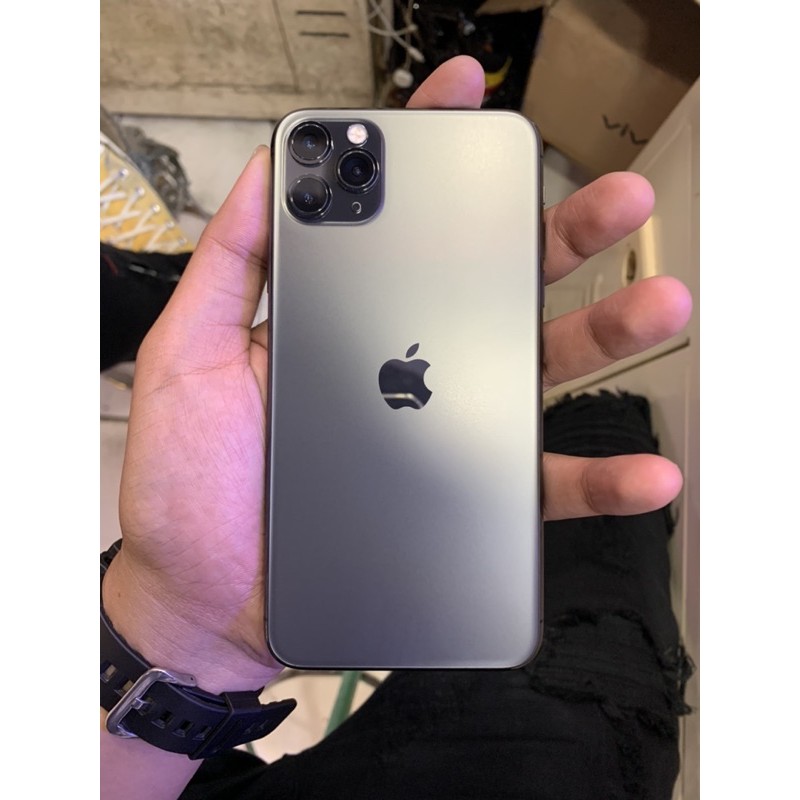 second iphone 11 promax 256gb ex ibox garansi on full ori