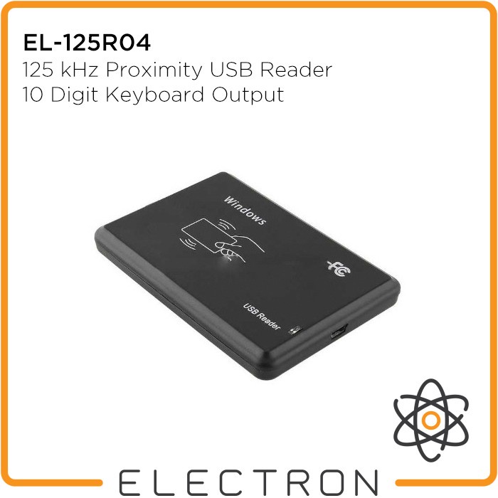 EL-125R04 RFID Reader 125kHz Proximity Card Tag  EM4100 EM4001 125 KHz USB + Kabel