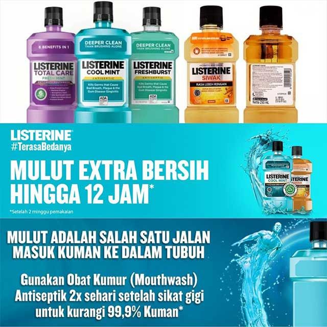 ✨LACIKOSME✨[500 ML] LISTERINE ANTISEPTIC MOUTHWASH - OBAT KUMUR ANTISEPTICK FRESH