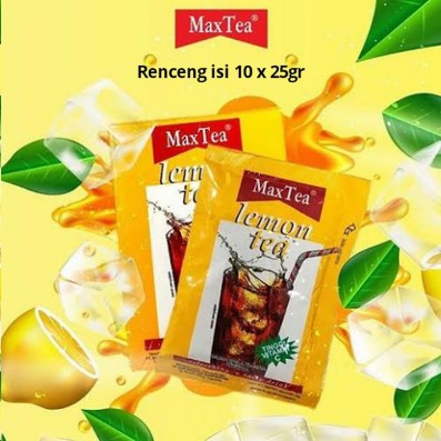 Maxtea  Lemon Tea 1 Renceng x 10 Bungkus / Lemontea