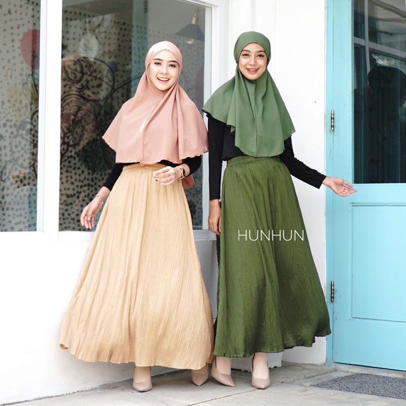 PROMO!! ROK PLISKET /PLISKET SKIRT /PLEATS SKIRT UMBRELLA/ ARUAN PLISKET PRISKET FLARE MAXI PUSATGROSIR_SOLO