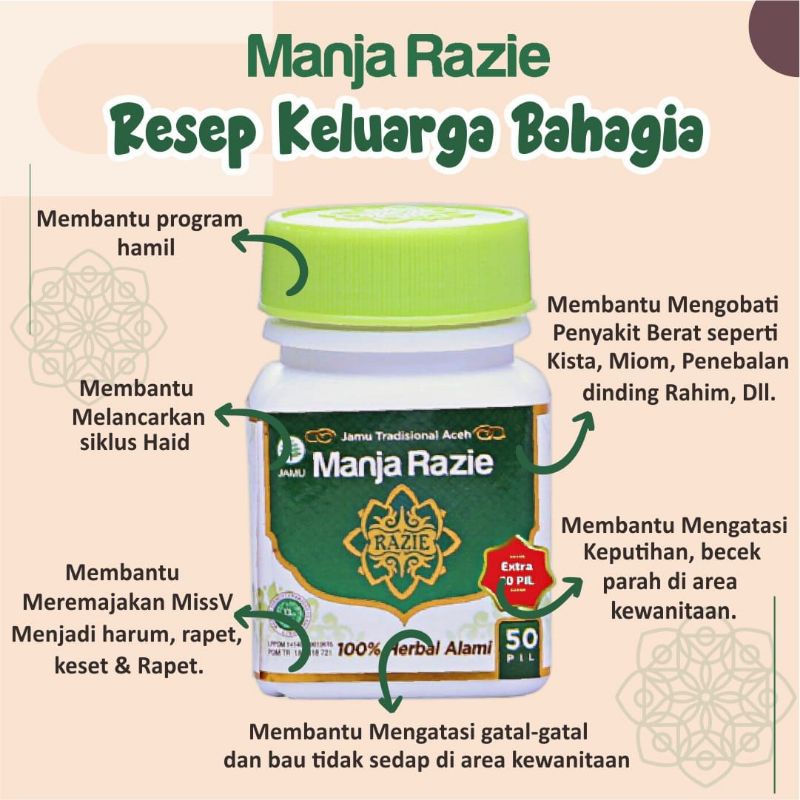 Manja Razie isi 30 butir dijamin ORIGINAL