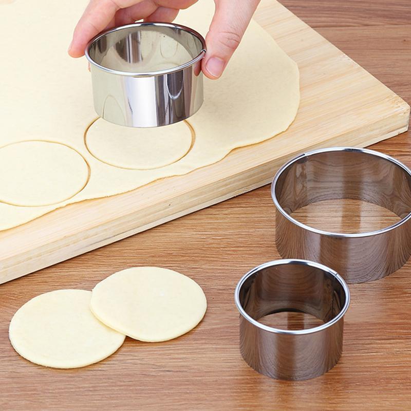 5Pcs  DIY Baking Round Circle Mold / Small Cookie Ring Mold / Dumplings Wrappers Cutter Maker Tools