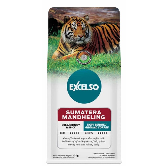 

t01thy Excelso Sumatera Mandheling Coffee 200 Gram - Ground/Bubuk Ds20X11