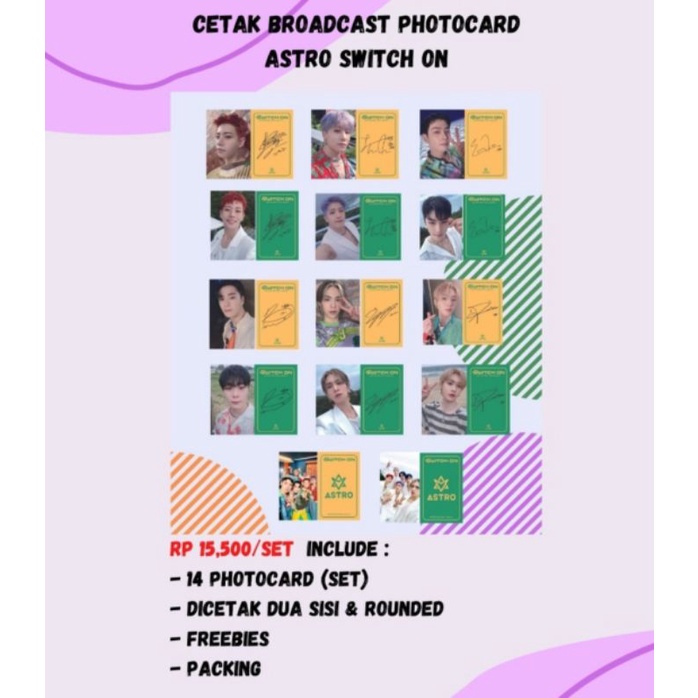 SWITCH ON PHOTOCARD BROADCAST ASTRO