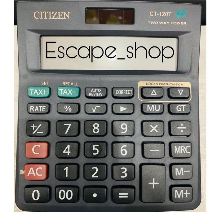 

KALKULATOR CITIZEN TYPE CT 120 T - CALCULATOR CITIZEN 12 DIGIT CT-120T - CUCI GUDANG LHOOO