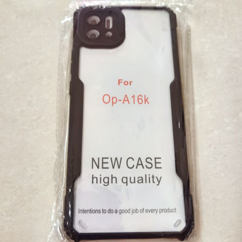 Case Oppo A16k A16E Casing Bumper Fusion Anti Crack Shockproof