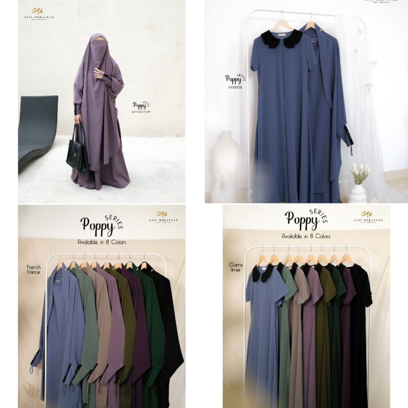 POPPY SERIES BY ALFI HURAIYAH | SET GAMIS KUTUNG | FRENCH KHIMAR | NEW FORTALEZA