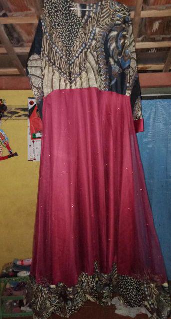 Couple Sarimbit Pasangan Gamis Batik Dan Kemeja New Camelia Ori By Dnt