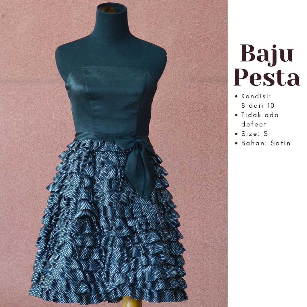 Evening Mini Black Satin Dress