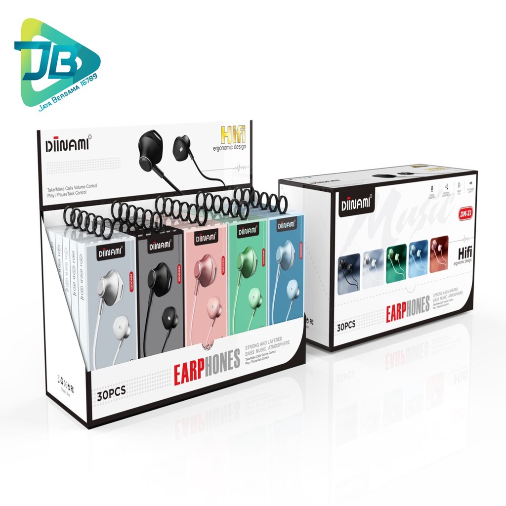 BM076 Headset earphone Hf macaron DIINAMI Z1 METAL super extra BASS for oppo Samsung vivo xiaomi JB4844