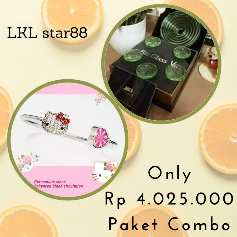 Paket BioGlass Vortex BBM v 6pcs + Bangle Hello Kitty ORIGINAL MCI