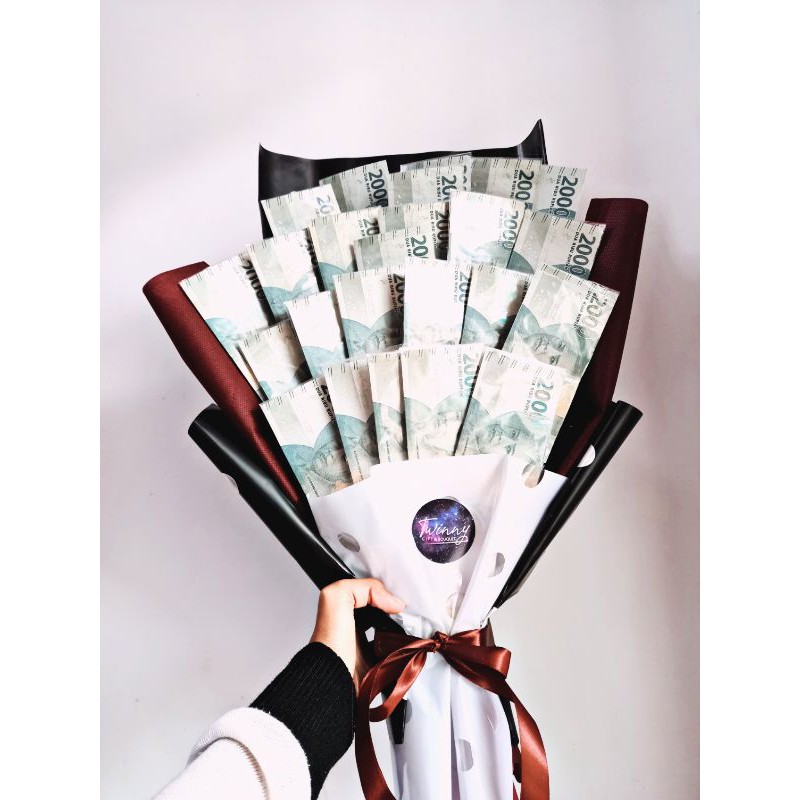 Buket Uang Kertas Pecahan 2000 an