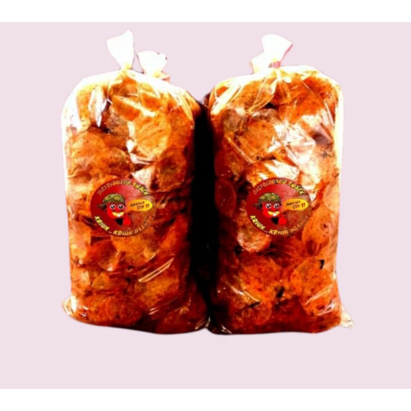 KERIPIK KACA Extra Pedas daun Jeruk 1kg / Kripik kaca extra pedas Cabai asli