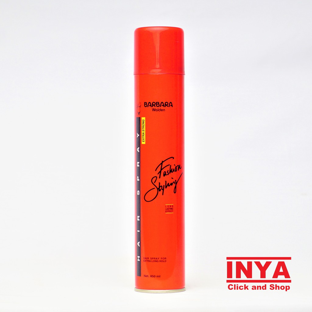 BARBARA WALDEN EXTRA STRONG HAIR SPRAY 450ml - Merah - Hair Styling