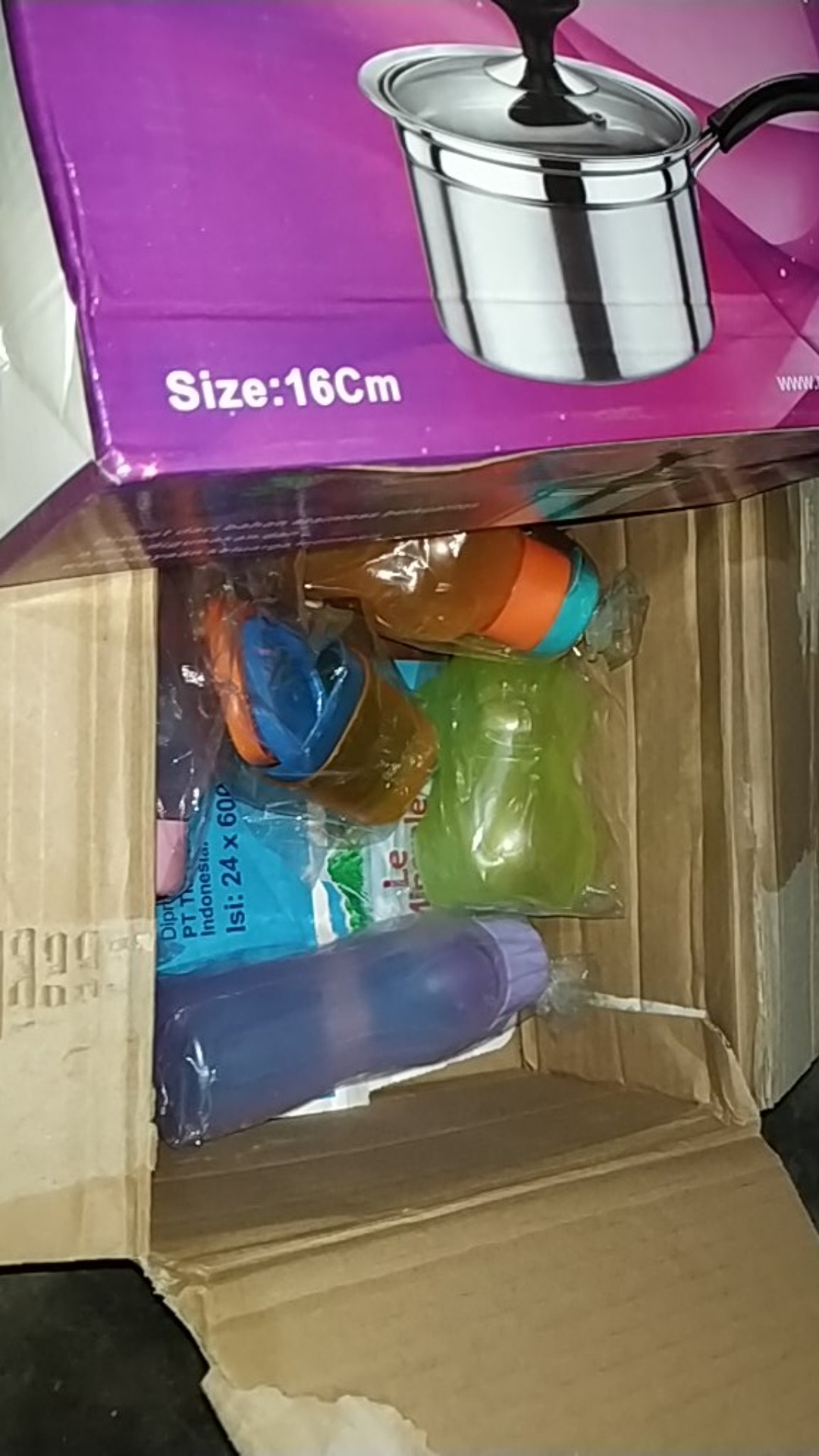 Panci Stainless Gagang Tutup Kaca 18 Cm Regina