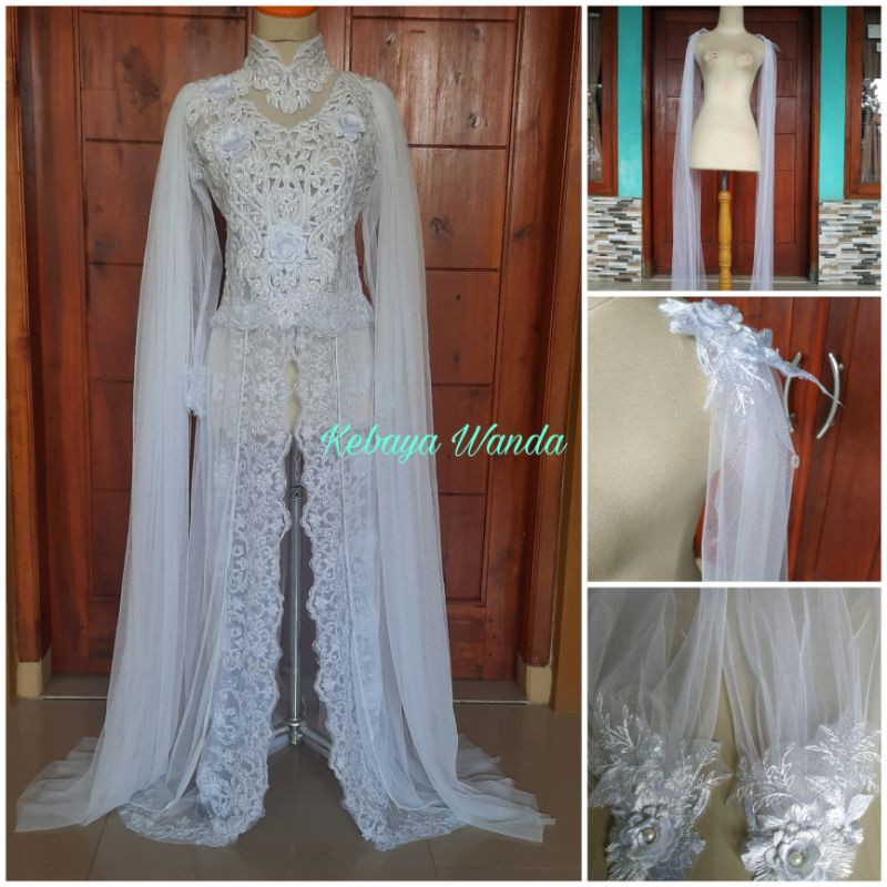 Sayap Pundak Kebaya Pengantin / Sayap Bahu / Slayer Bahu /Slayer Pundak