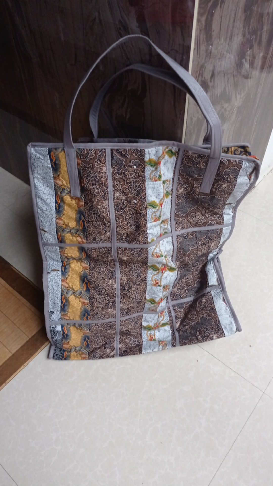 Tas Laundry Super Jumbo (pj 60 Tg 70 Lbar 40 Cm) - Batik Wanita - Kain Perca - Dari Kain Perca
