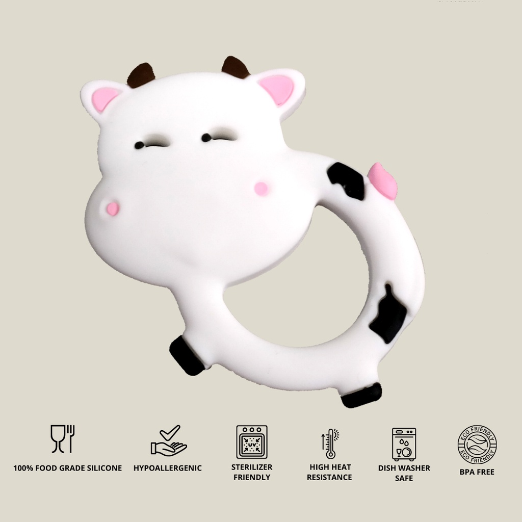 TEETHER GIGITAN BAYI - SLEEPY COW