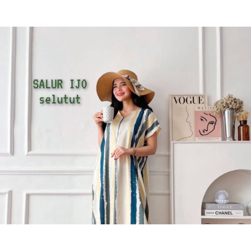 Daster Panjang Selutut Busui Kekinian Non RuffleAFERO-Dst SLUTUT(SALUR IJO