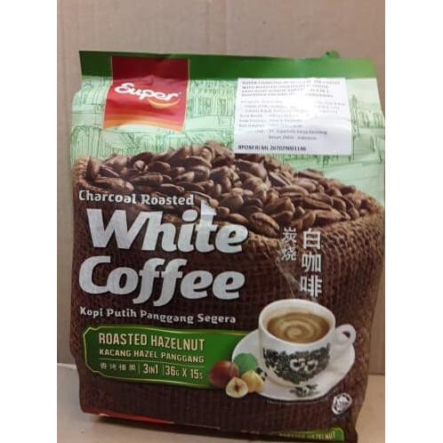 

Super white coffee roasted hazelnut