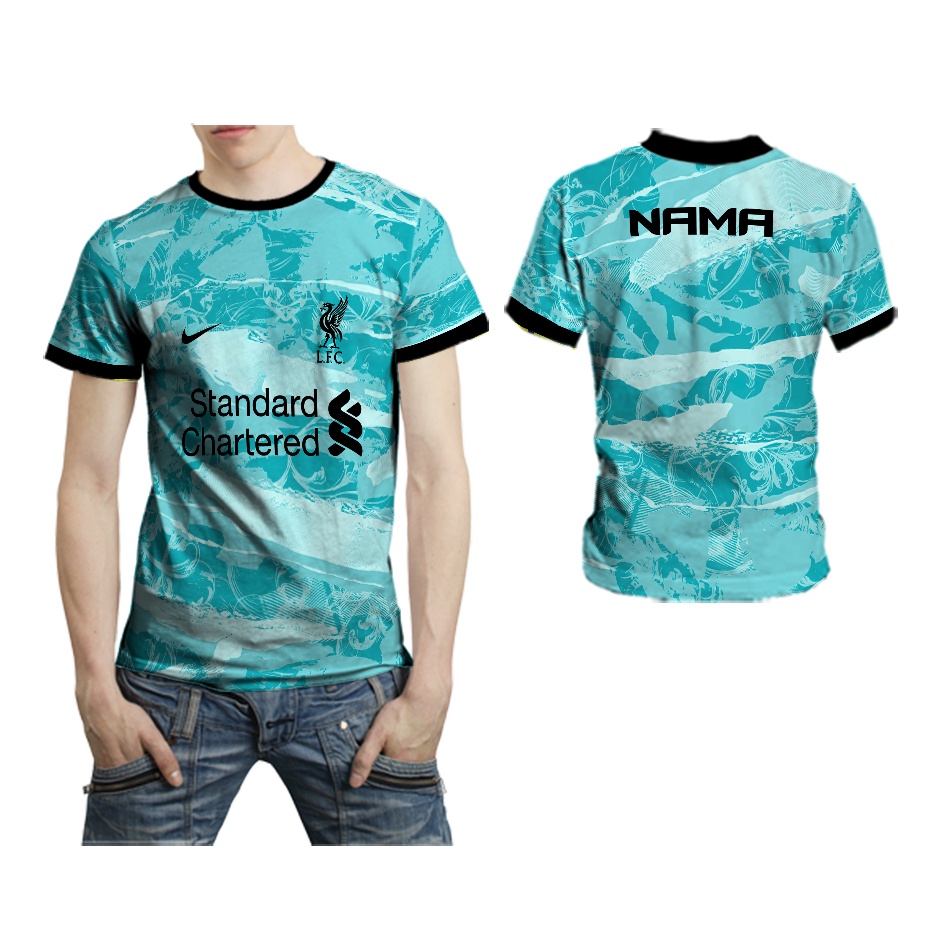 LIVERPOOL - 01 Baju jersey Kaos Dewasa printing fullprint terbaru gratis nama