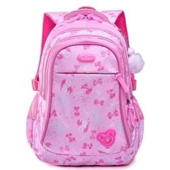 Toko agung99 - Tas Anak Animo Satuan / Tas sekolah anak perempuan paud sd tk smp sma 1 2 3 4 5 6 7 / Ransel anak perempuan Original