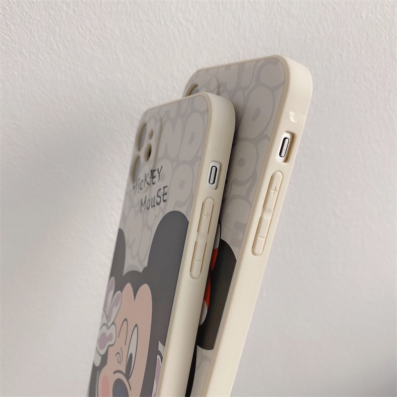 Mickey Minnie casing iPhone 12 pro max 11 pro max Xs max XR 7/8/se2020 7plus/8plus 6/6s plus Disney soft case anti-drop capa para iphone