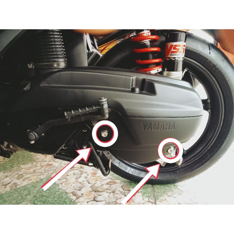 BAUT PROBOLT COVER CVT MIO SOUL FINO STAINLESS 2KUNCI (1BAUT)