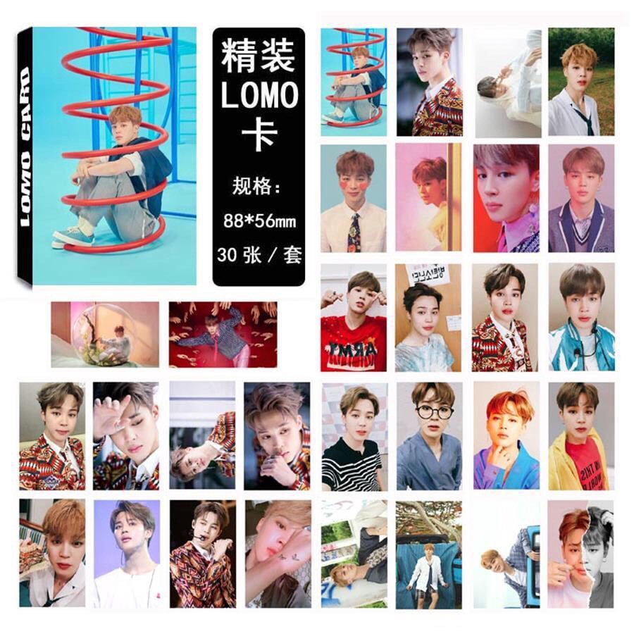 [BS] BISA COD 30pcs Kpop BTS BT21 Love Yourself Paper Lomo Photo Card Jungkook Suga HD Photocard - KP222