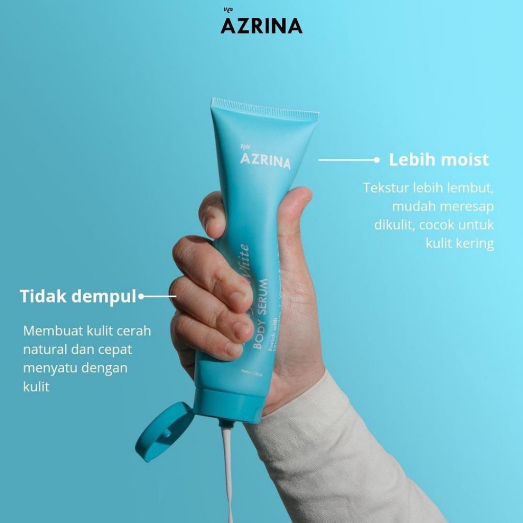 [ FREE GIFT ] Azrina Ready 2 White Body Serum - Body Lotion 135g