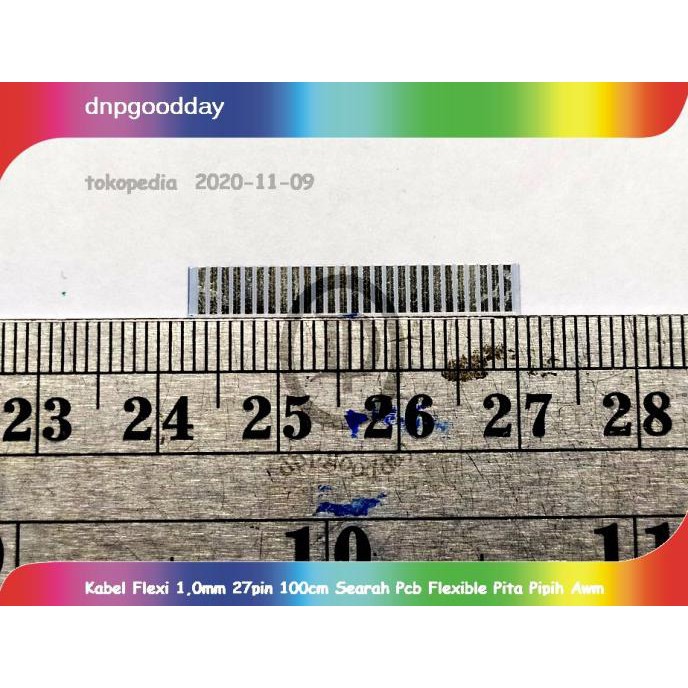 

Kabel Flexi 1,0Mm 27Pin 100Cm Searah Pcb Flexible Pita Pipih Awm Dnpgood11 Berkualitas